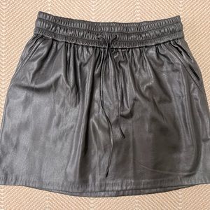 Good American faux leather skirt